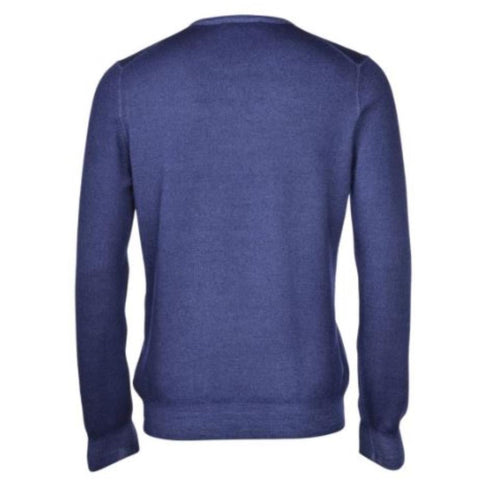 Maglia Uomo in tinta unita a girocollo Blu chiaro GRAN SASSO- Francavilla Moda